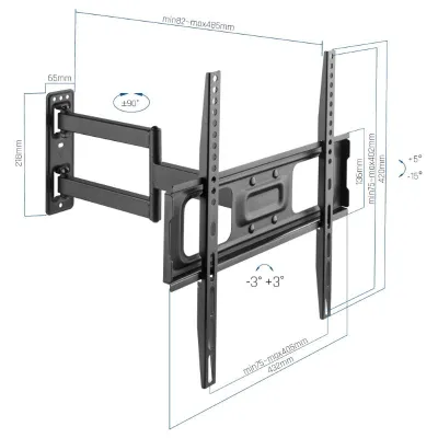Iggual SPTV05 Soporte TV 32"/55" VESA 400x400 Max 25Kg
