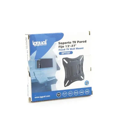 iggual SPTV07 Soporte Pared Fijo TV 13-27" Vesa 100x100 Máx 30Kg