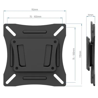 iggual SPTV07 Soporte Pared Fijo TV 13-27" Vesa 100x100 Máx 30Kg