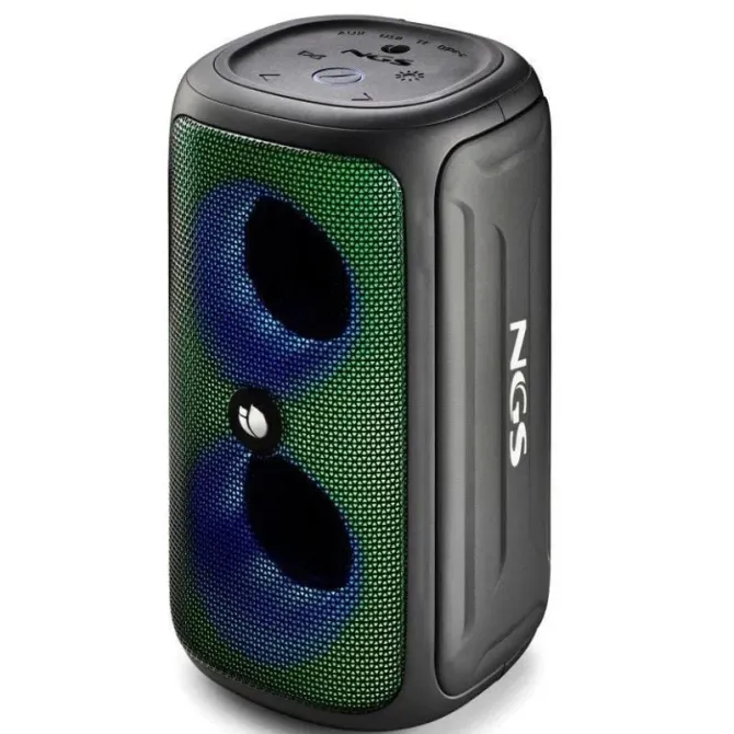 NGS Roller Beast Black Altavoz Portátil Bluetooth RGB 32W