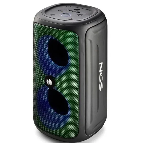 NGS Roller Beast Black Altavoz Portátil Bluetooth RGB 32W Resistente al Agua IPX5 