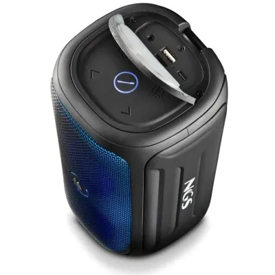 NGS Roller Beast Black Altavoz Portátil Bluetooth RGB 32W