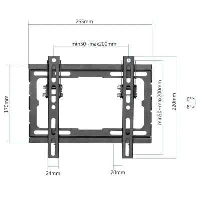 iggual SPTV12 Soporte de Pared Inclinable para TV 23"-43" VESA iggual SPTV12 Soporte de Pared Inclinable para TV 23"-43" VESA