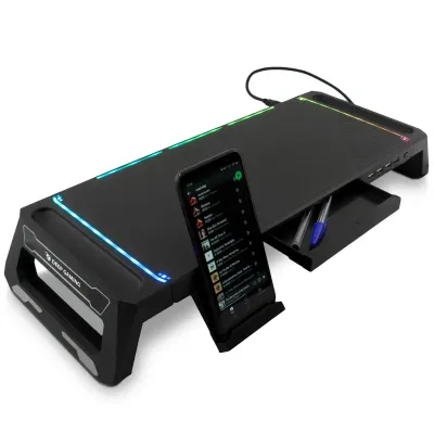 Deep Gaming SN06 Soporte para Monitor Gaming RGB con HUB USB 4