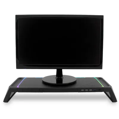 Deep Gaming SN06 Soporte para Monitor Gaming RGB con HUB USB 4