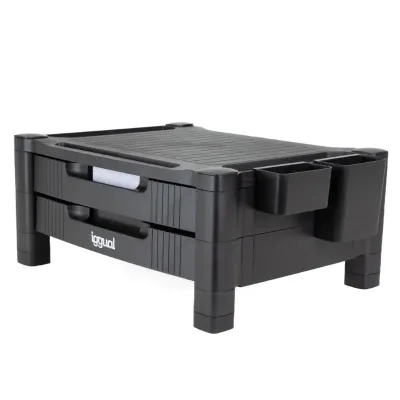 Iggual EM2C Soporte para Monitor de Escritorio Negro
