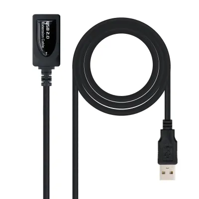 Nanocable Cable Prolongador USB 2.0 Tipo A Macho/Hembra 5m Negro Nanocable Cable Prolongador USB 2.0 Tipo A Macho/Hembra 5m Negro
