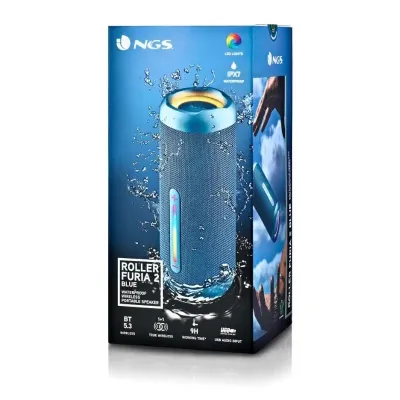 NGS Roller Furia 2 Altavoz Portátil Bluetooth Azul
