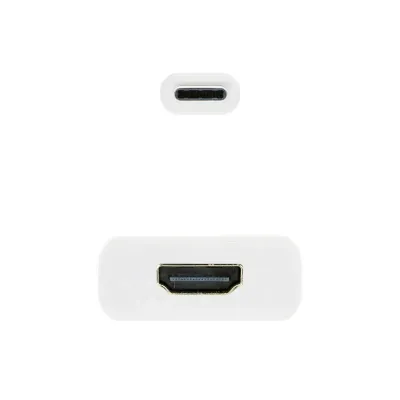 Nanocable Cable Conversor USB-C a HDMI 4K Macho/Hembra 15cm