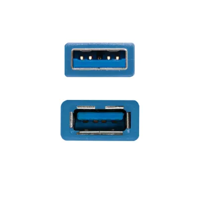 Nanocable Cable USB 3.0 Alargador Macho/Hembra 2m Azul Nanocable Cable USB 3.0 Alargador Macho/Hembra 2m Azul