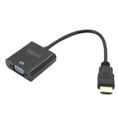 Iggual adaptador hdmi a vga + audio (3.5 mm) Iggual adaptador hdmi a vga + audio (3.5 mm)