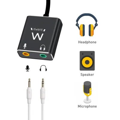 Ewent cable adaptador de audio usb tipo c/ jack