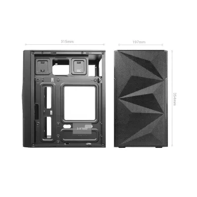Mars Gaming MC-1500 Minitorre USB 3.0 con Ventana Negra