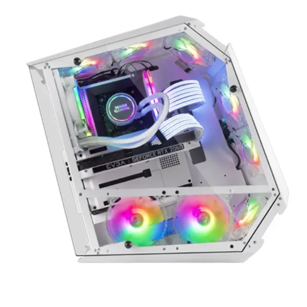 Mars Gaming MC51W Cristal Templado USB 3.0 Blanca