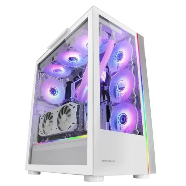 Mars Gaming MC-Ultra Torre Custom XXL Cristal Templado USB 3.0 ARGB Blanca