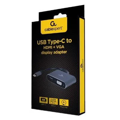 Gembird Adaptador USB-C a HDMI/VGA