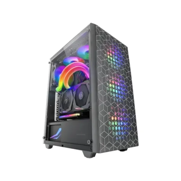 Mars Gaming MC-MAG Semitorre ATX Cristal Templado 3 Ventiladores FRGB USB 3.0 Negra