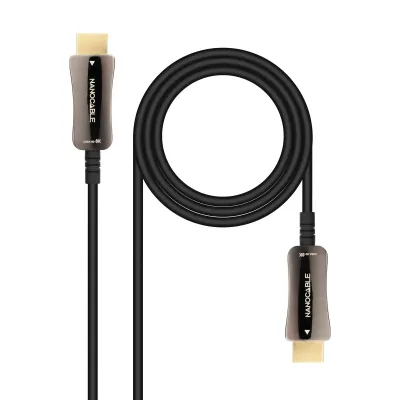 Nanocable Cable HDMI 2.1 AOC 8K Macho/Macho 10m Negro Nanocable Cable HDMI 2.1 AOC 8K Macho/Macho 10m Negro