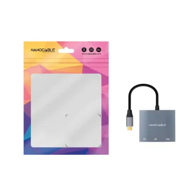 Nanocable Conversor USB Tipo-C a HDMI 4K Hembra /USB Hembra/USB Nanocable Conversor USB Tipo-C a HDMI 4K Hembra /USB Hembra/USB