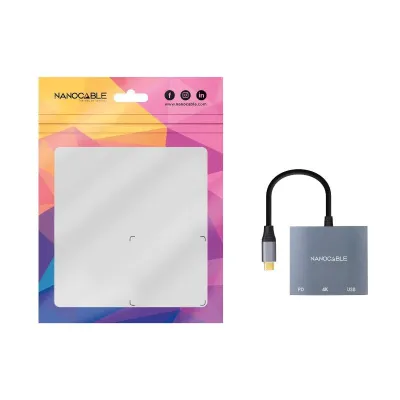 Nanocable Conversor USB Tipo-C a HDMI 4K Hembra /USB Hembra/USB Nanocable Conversor USB Tipo-C a HDMI 4K Hembra /USB Hembra/USB