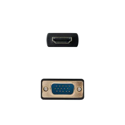 Nanocable Cable Conversor HDMI a VGA 1.8 m Negro Nanocable Cable Conversor HDMI a VGA 1.8 m Negro