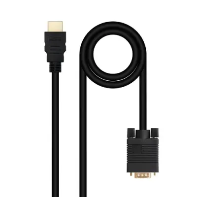 Nanocable Cable Conversor HDMI a VGA 1.8 m Negro Nanocable Cable Conversor HDMI a VGA 1.8 m Negro