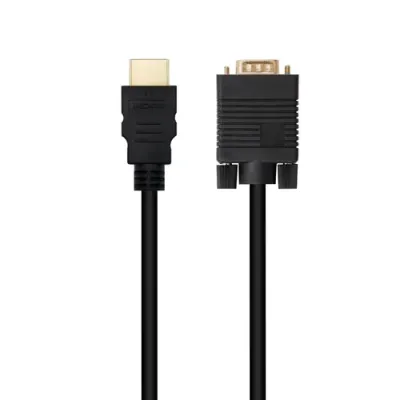 Nanocable Cable Conversor HDMI a VGA 1.8 m Negro Nanocable Cable Conversor HDMI a VGA 1.8 m Negro