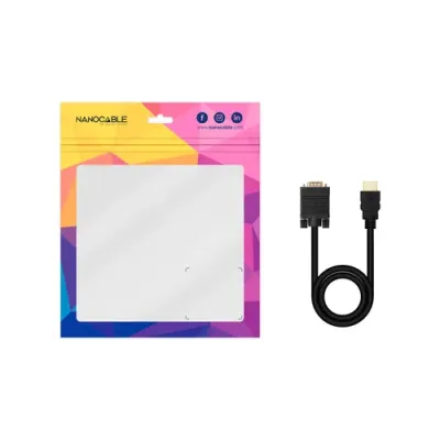 Nanocable Cable Conversor HDMI a VGA 1.8 m Negro Nanocable Cable Conversor HDMI a VGA 1.8 m Negro