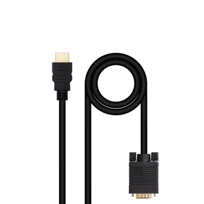Nanocable Cable Conversor HDMI a VGA 1.8 m Negro Nanocable Cable Conversor HDMI a VGA 1.8 m Negro