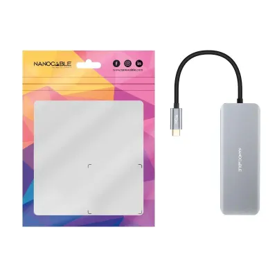 Nanocable Docking Hub 6 en 1 USB-C a HDMI/USB 3.2/USB-C PD