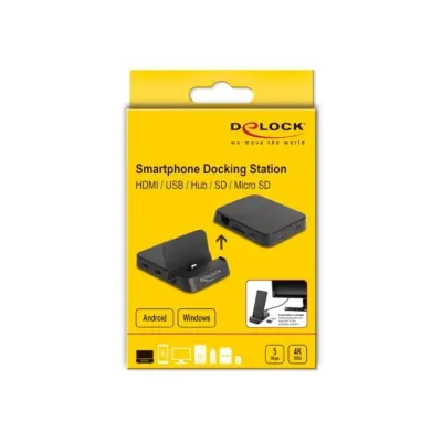 Delock docking smartphone 4k para android o window Delock docking smartphone 4k para android o window