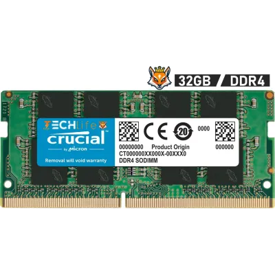 Crucial CT32G4SFD832A DDR4 3200MHz PC4-25600 32GB CL22 Crucial CT32G4SFD832A DDR4 3200MHz PC4-25600 32GB CL22