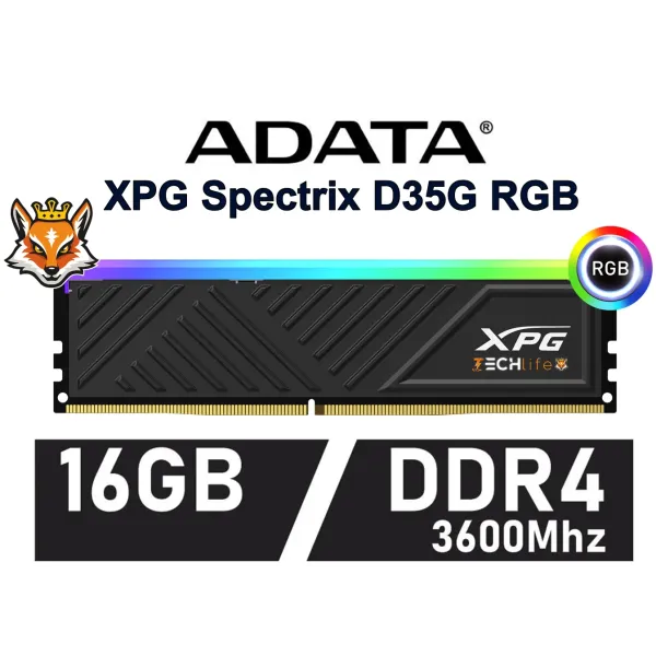 Adata XPG Spectrix D35G DDR4 3600MHz 16GB CL16 Negro