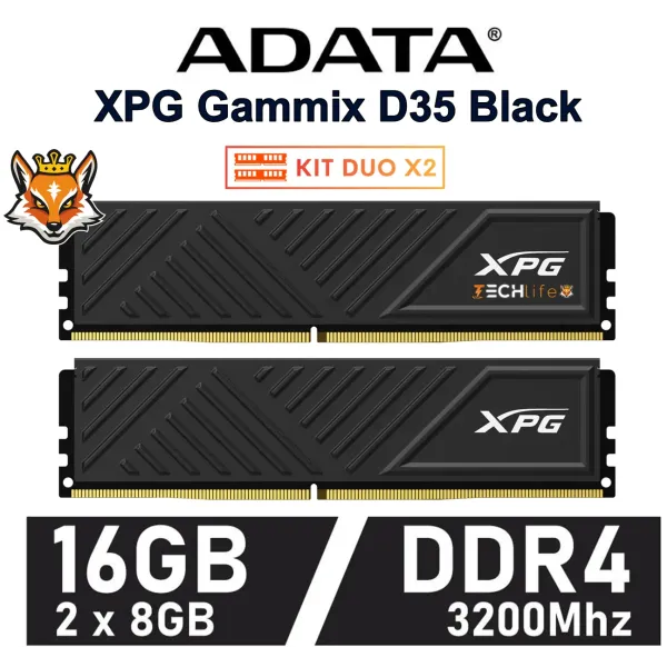 Adata XPG D35 Gaming DDR4 3200Mhz 16GB 2x8GB Negro