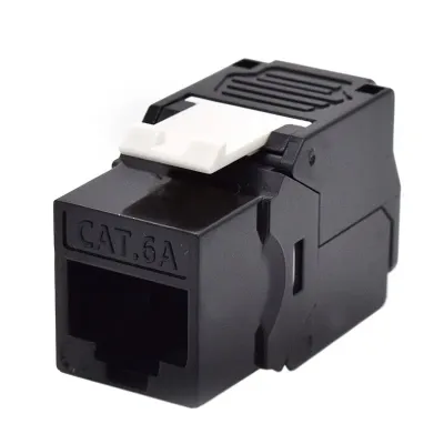 WP Módulo Keystone sin Blindaje ToolFree Cat 6A Negro