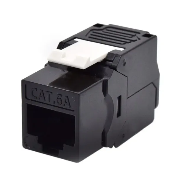 WP Módulo Keystone sin Blindaje ToolFree Cat 6A Negro