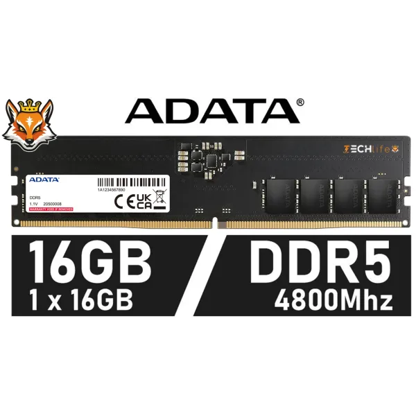 ADATA 16GB DDR5 a 4800MHz CL40 1.1v