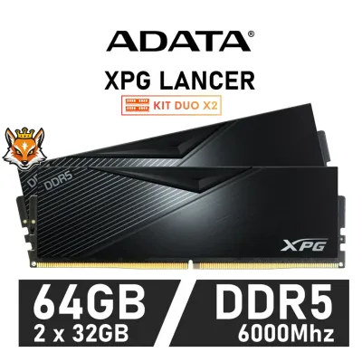 ADATA XPG Lancer KIT 64GB DDR5 6000MHz XMP CL30 1.35V (2x32GB) ADATA XPG Lancer KIT 64GB DDR5 6000MHz XMP CL30 1.35V (2x32GB)