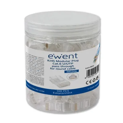 Ewent EasyConnect IM1206 Conector Modular RJ45 CAT6 U/UTP 100