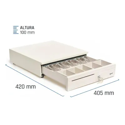 Iggual cajón portamonedas iron-30w 42cm 5+5 blanco Iggual cajón portamonedas iron-30w 42cm 5+5 blanco