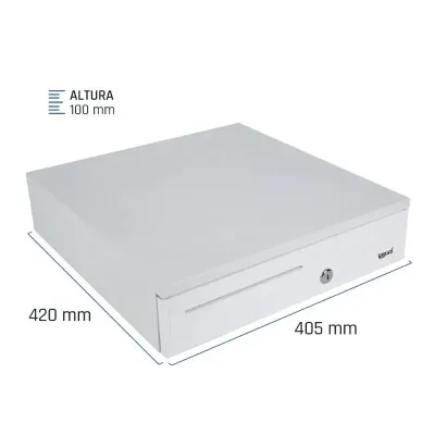 Iggual IRON-30PW Cajón Portamonedas 5+5 Blanco Puro