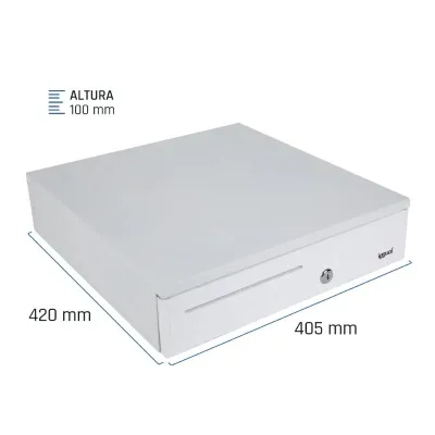 Iggual IRON-30PW Cajón Portamonedas 5+5 Blanco Puro