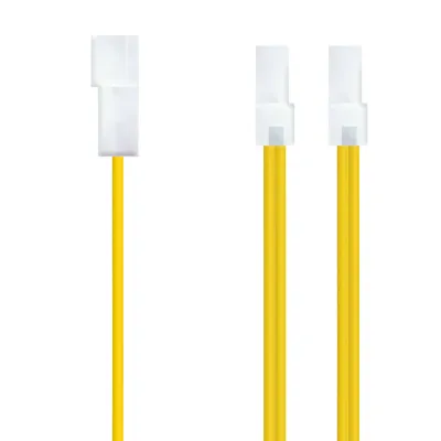 Duplicador Alimentación Molex 5.25 Macho a 2x 5.25 Hembra