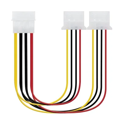 Duplicador Alimentación Molex 5.25 Macho a 2x 5.25 Hembra