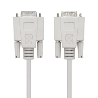 Nanocable Cable Serie RS232 DB9 Macho a DB9 Hembra 1.8m Beige