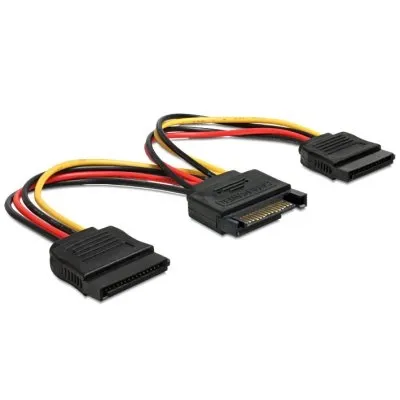 Delock cable alimentacion 1 sata a 2 sata