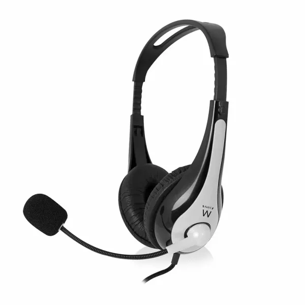 Ewent EW3562 Auriculares Estéreo con Micrófono y Control de Volumen 