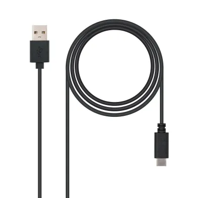 Nanocable Cable USB 2.0 Tipo C a USB Tipo A Macho/Macho 0.5m