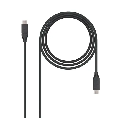 Nanocable Cable USB 3.1 Tipo C a USB Tipo C Macho/Macho 1m Negro