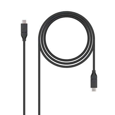 Nanocable Cable USB 3.1 Tipo C a USB Tipo C Macho/Macho 1m Negro